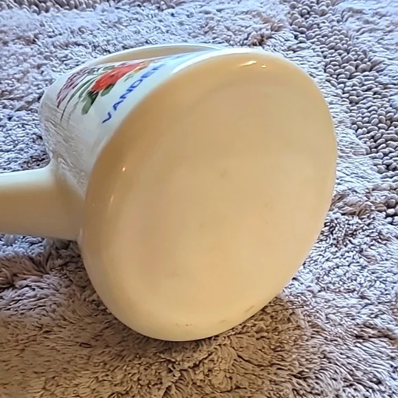 Vintage Arnels Ceramic Water pitcher Floral Details White‎ Ceramic - Picture 9 of 14